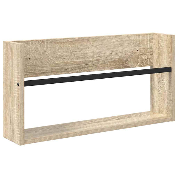 Lehtiteline hyllyllä Sonoman tammi 60 x 12 x 30 cm Tekninen puu