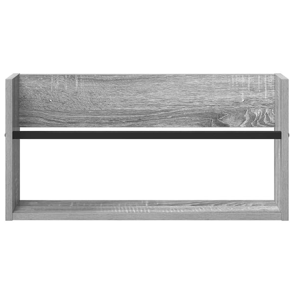 Lehtiteline 2 kpl Harmaa Sonoma 60 x 12 x 30 cm Tekninen puu
