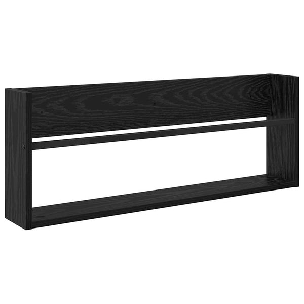Lehtiteline 2 kpl Musta tammi. 80 x 12 x 30 cm Tekninen puu