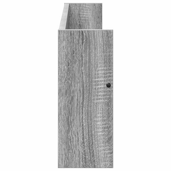 Lehtiteline hyllyllä Harmaa Sonoma 80 x 12 x 30 cm Tekninen puu