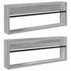 Lehtiteline 2 kpl Harmaa Sonoma 80 x 12 x 30 cm Tekninen puu