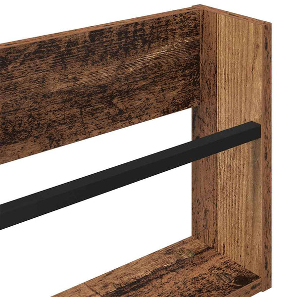 Lehtiteline 2 kpl Vanha puu 80 x 12 x 30 cm Tekninen puu