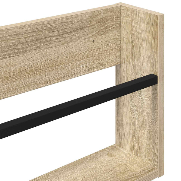 Lehtiteline Sonoman tammi 100 x 12 x 30 cm Tekninen puu