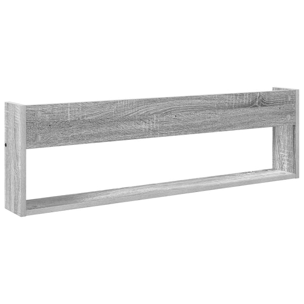 Lehtiteline 2 kpl Harmaa Sonoma 100 x 12 x 30 cm Tekninen puu