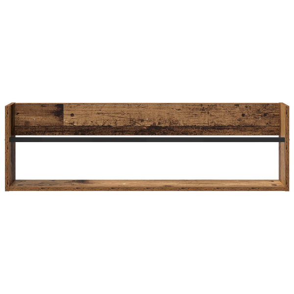 Lehtiteline hyllyllä Vanha puu 100 x 12 x 30 cm Tekninen puu
