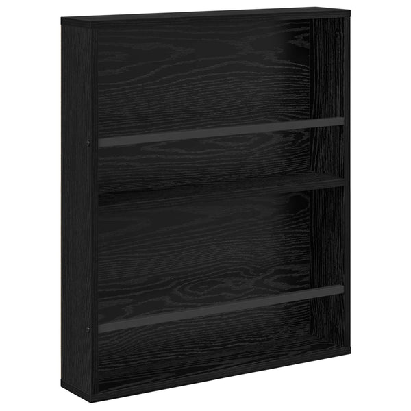 Lehtiteline 2 kpl Musta tammi. 60 x 12 x 70 cm Tekninen puu