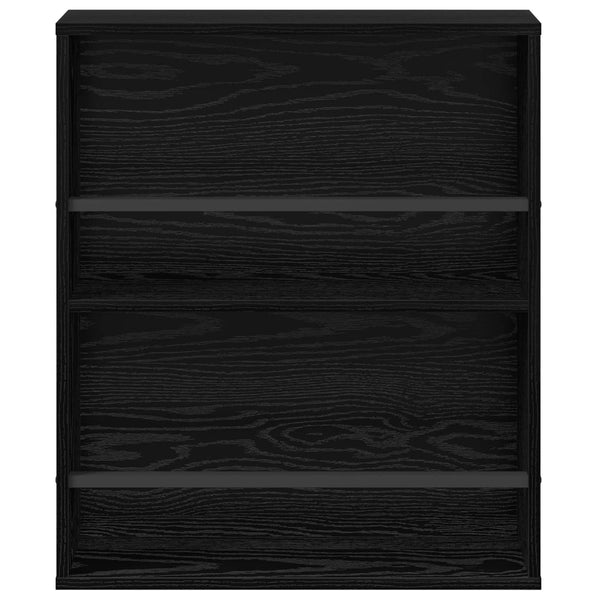 Lehtiteline 2 kpl Musta tammi. 60 x 12 x 70 cm Tekninen puu
