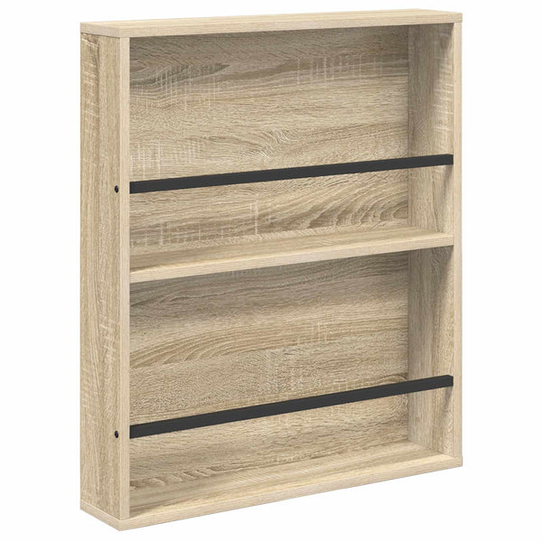 Lehtiteline hyllyllä Sonoman tammi 60 x 12 x 70 cm Tekninen puu