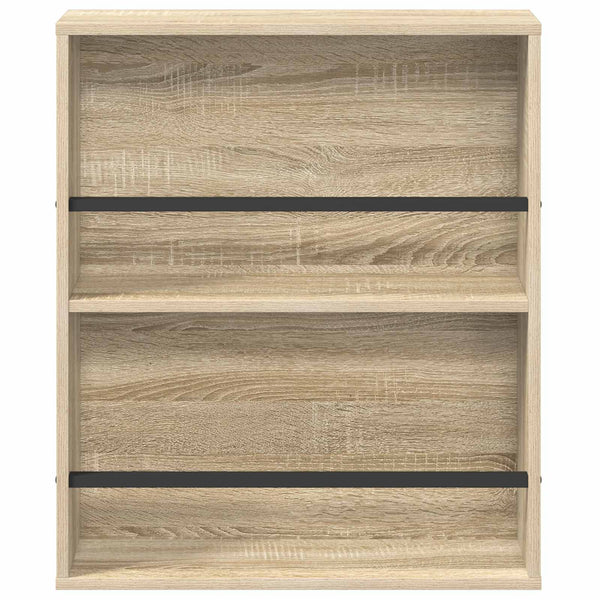 Lehtiteline hyllyllä Sonoman tammi 60 x 12 x 70 cm Tekninen puu