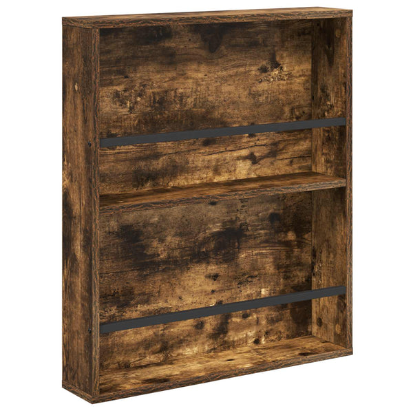 Lehtiteline hyllyllä Savutammi 60 x 12 x 70 cm Tekninen puu