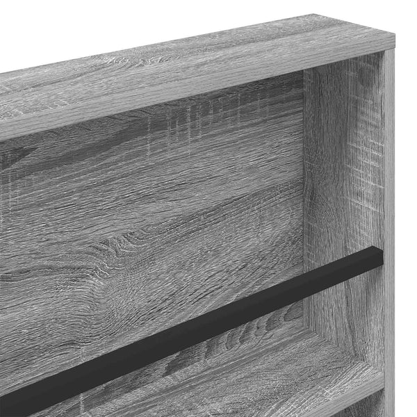 Lehtiteline 2 kpl Harmaa Sonoma 60 x 12 x 70 cm Tekninen puu