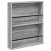 Lehtiteline 2 kpl Harmaa Sonoma 60 x 12 x 70 cm Tekninen puu