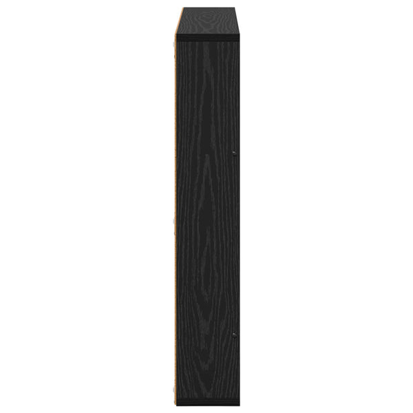 Lehtiteline 2 kpl Musta tammi. 80 x 12 x 70 cm Tekninen puu