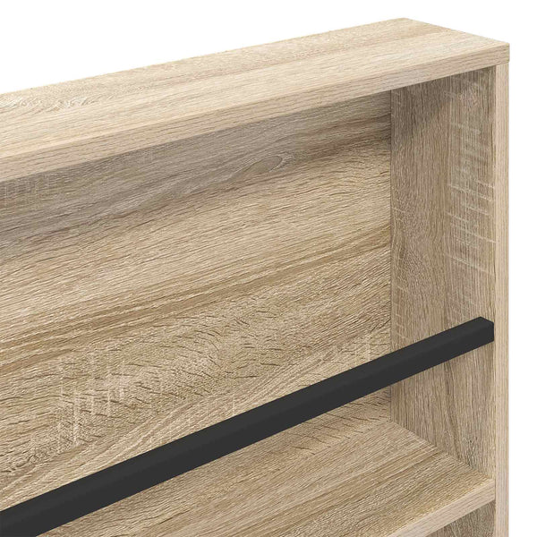 Lehtiteline hyllyllä Sonoman tammi 80 x 12 x 70 cm Tekninen puu