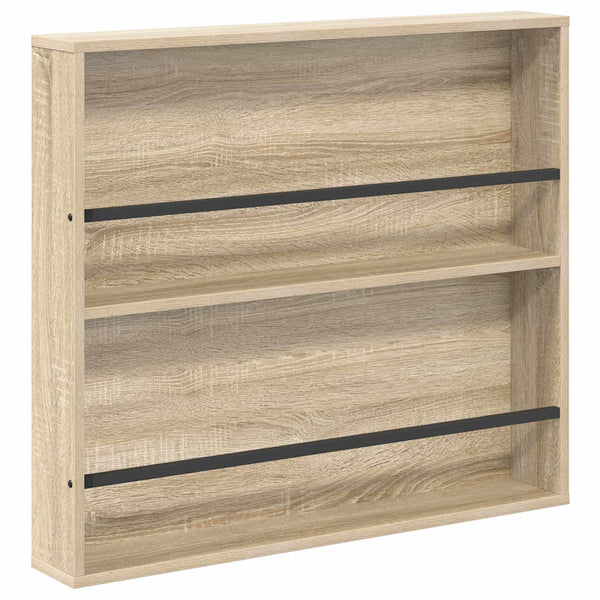 Lehtiteline hyllyllä Sonoman tammi 80 x 12 x 70 cm Tekninen puu
