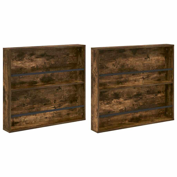 Lehtiteline 2 kpl Savutammi 80 x 12 x 70 cm Tekninen puu
