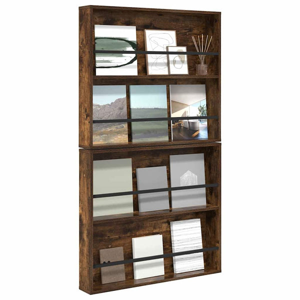 Lehtiteline 2 kpl Savutammi 80 x 12 x 70 cm Tekninen puu