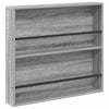 Lehtiteline 2 kpl Harmaa Sonoma 80 x 12 x 70 cm Tekninen puu