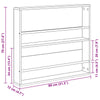 Lehtiteline 2 kpl Vanha puu 80 x 12 x 70 cm Tekninen puu