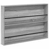 Lehtiteline 2 kpl Harmaa Sonoma 100 x 12 x 70 cm Tekninen puu