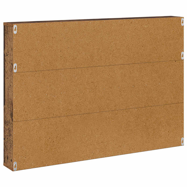 Lehtiteline hyllyllä Vanha puu 100 x 12 x 70 cm Tekninen puu