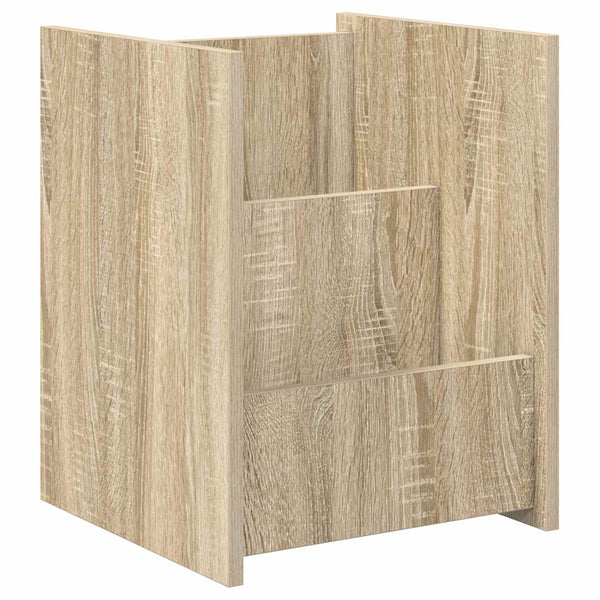 Lehtiteline hyllyllä Sonoman tammi 35 x 35 x 45 cm Tekninen puu
