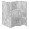 Lehtiteline Betonin harmaa 35 x 35 x 45 cm Tekninen puu