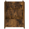 Lehtiteline hyllyllä Savupähkinä 35 x 35 x 45 cm Tekninen puu