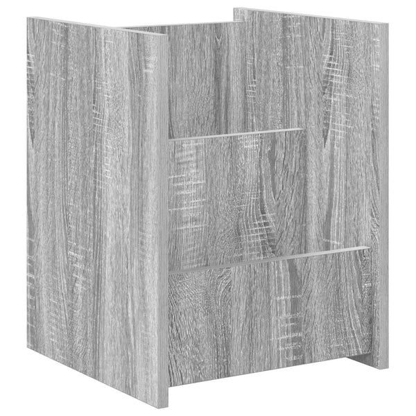 Lehtiteline hyllyllä Harmaa Sonoma 35 x 35 x 45 cm Tekninen puu
