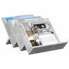 Lehtiteline Betonin harmaa 53 x 40 x 28,5 cm Tekninen puu