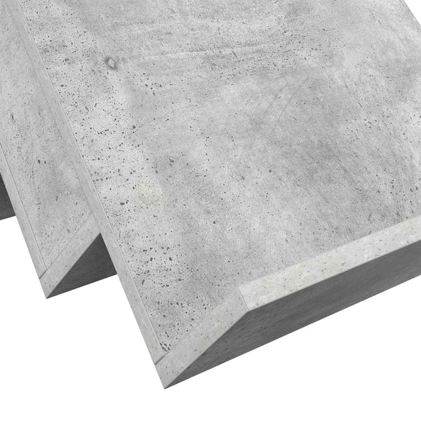 Lehtiteline Betonin harmaa 65 x 53 x 28,5 cm Tekninen puu