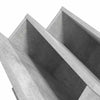 Lehtiteline Betonin harmaa 65 x 53 x 28,5 cm Tekninen puu