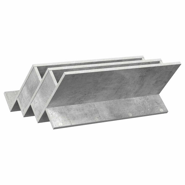 Lehtiteline Betonin harmaa 65 x 53 x 28,5 cm Tekninen puu