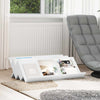 Lehtiteline hyllyllä Valkoinen 90 x 53 x 28,5 cm Tekninen puu