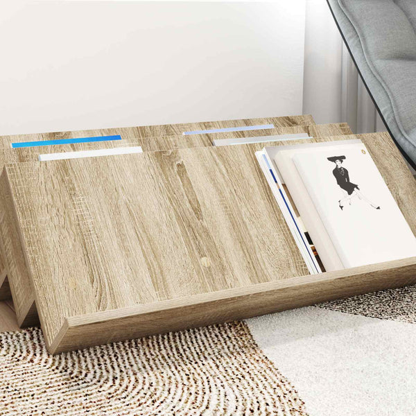 Lehtiteline Sonoman tammi 90 x 53 x 28,5 cm Tekninen puu