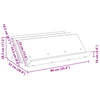 Lehtiteline Sonoman tammi 90 x 53 x 28,5 cm Tekninen puu