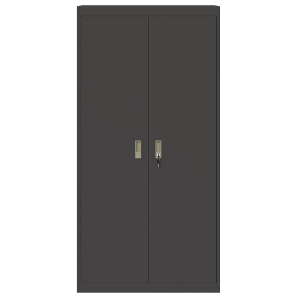 Säilytyskaappi Musta 90 x 40 x 180 cm Teräs