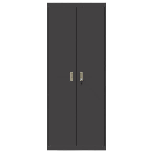 Säilytyskaappi Musta 80 x 40 x 200 cm Teräs