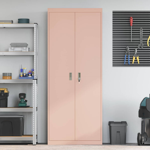 Säilytyskaappi Pinkki 80 x 40 x 200 cm Teräs