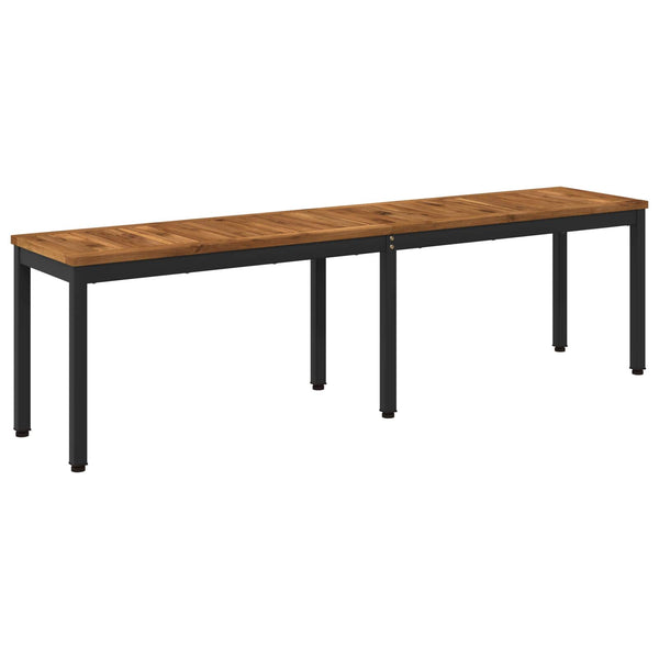 Puutarhapenkki 161 x 35 x 45 cm Tiheä akasiapuu Suorakaide