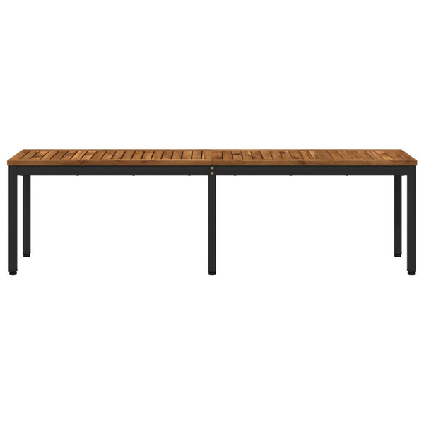 Puutarhapenkki 161 x 35 x 45 cm Tiheä akasiapuu Suorakaide