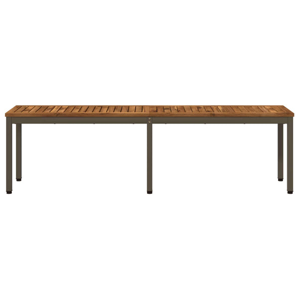 Puutarhapenkki 161 x 35 x 45 cm Tiheä akasiapuu Suorakaide