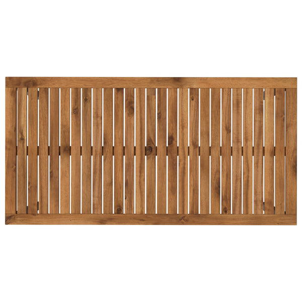 Puutarhapöytä Luonnollinen ja valkoinen 108,5 x 55 x 75 cm