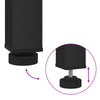 Puutarhapöytä Luonnollinen ja musta 141 x 80,5 x 75 cm