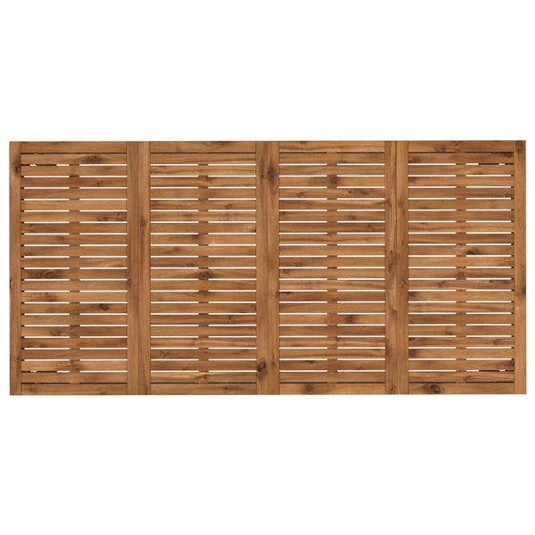 Puutarhapöytä Luonnollinen ja musta 147 x 88,5 x 75 cm