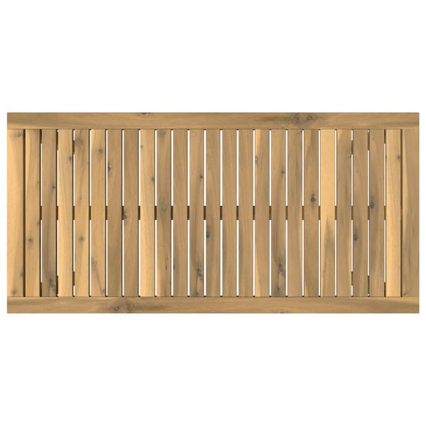 Sohvapöytä valkoinen 49 x 100,5 x 45 cm Tiheä akasiapuu