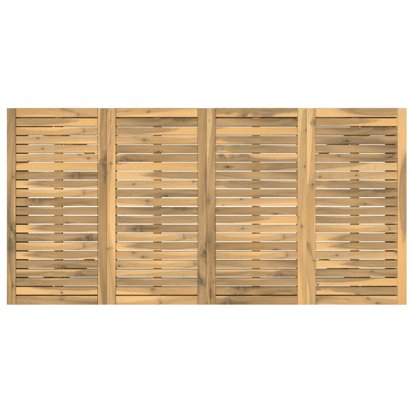 Puutarhapöytä valkoinen 180 x 88,5 x 75 cm Tiheä akasiapuu