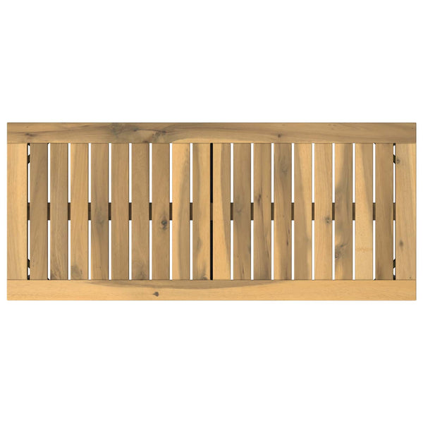 Puutarhapenkki 80,5 x 35 x 45 cm Tiheä akasiapuu Suorakaide