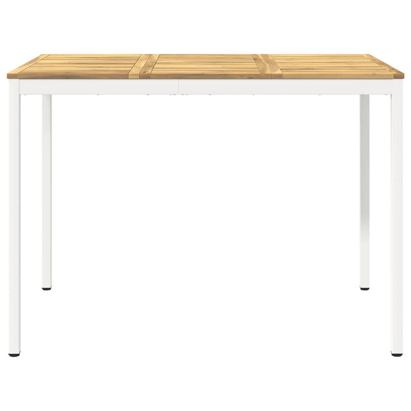 Puutarhan baaripöytä NAARDEN valkoinen 147 x 88,5 x 105 cm