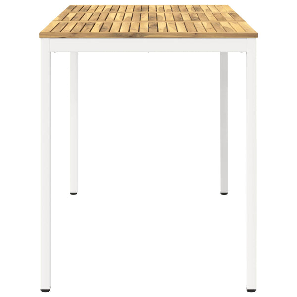 Puutarhan baaripöytä NAARDEN valkoinen 147 x 88,5 x 105 cm